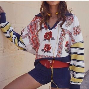 FP Movement Floral Cropped Crewneck